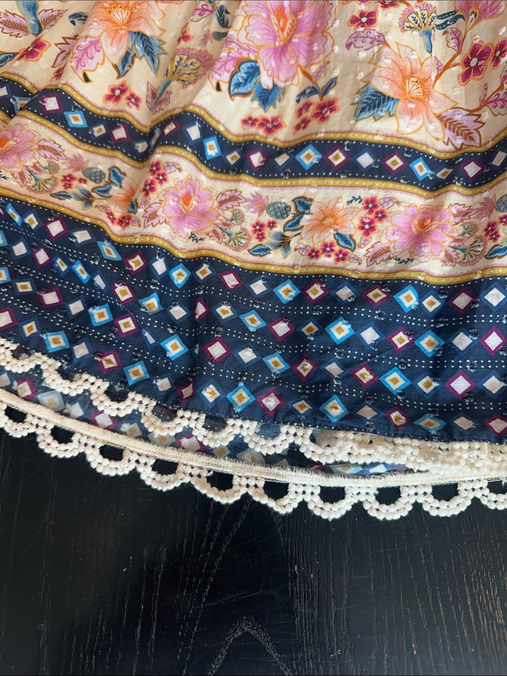 FARM Rio Floral Maxi Dress in Cream, Pink & Blue - Picture 8 of 12